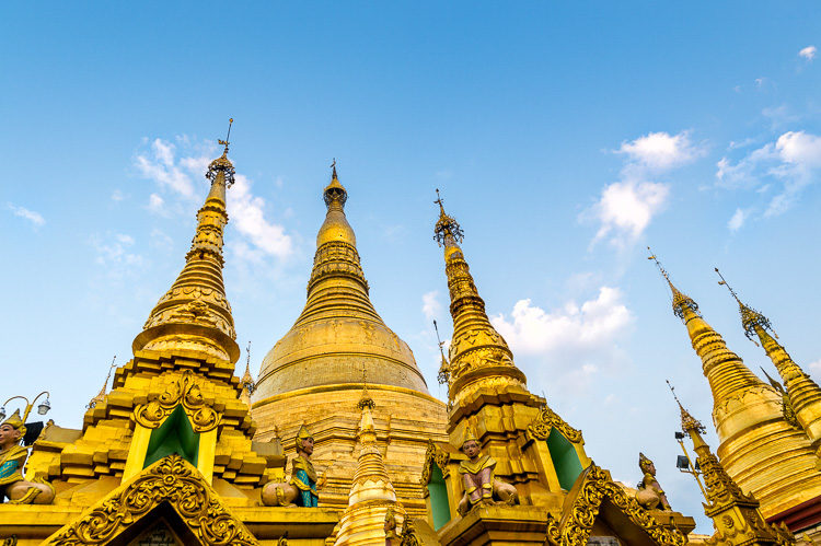 Shwedagon Pagoda in Yangon Myanmar
