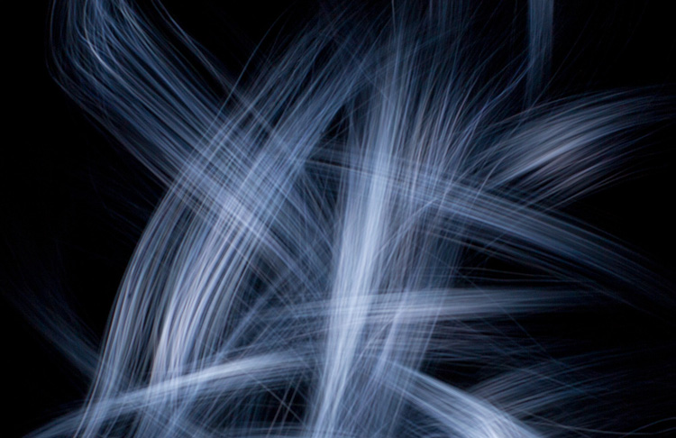 9in Black Fiber Optic Light Painting Brush Stroke 2 750px