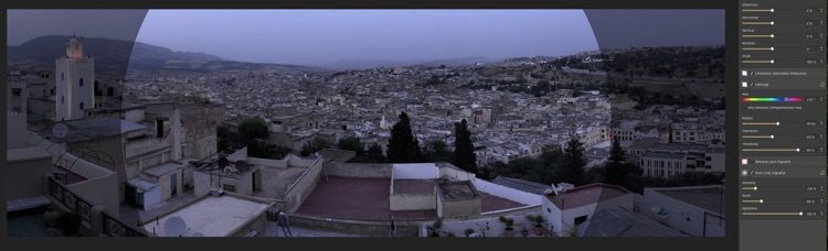 example of poor vignette editing ability in Affinity