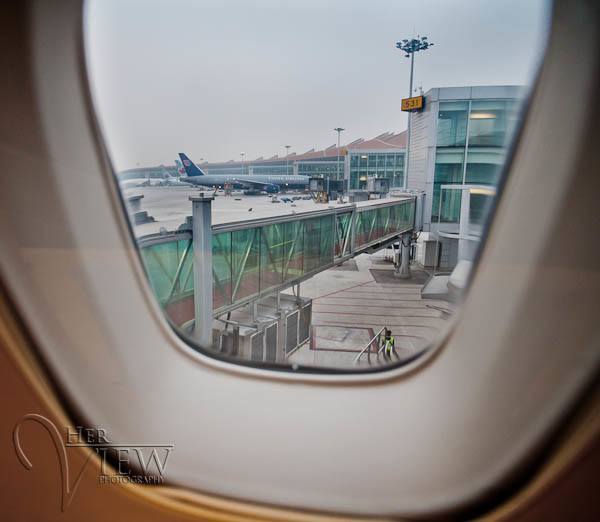 photography in an airplace