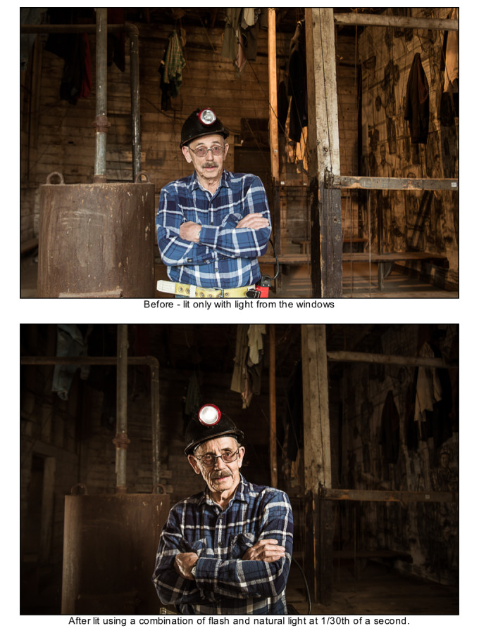 before after lighting