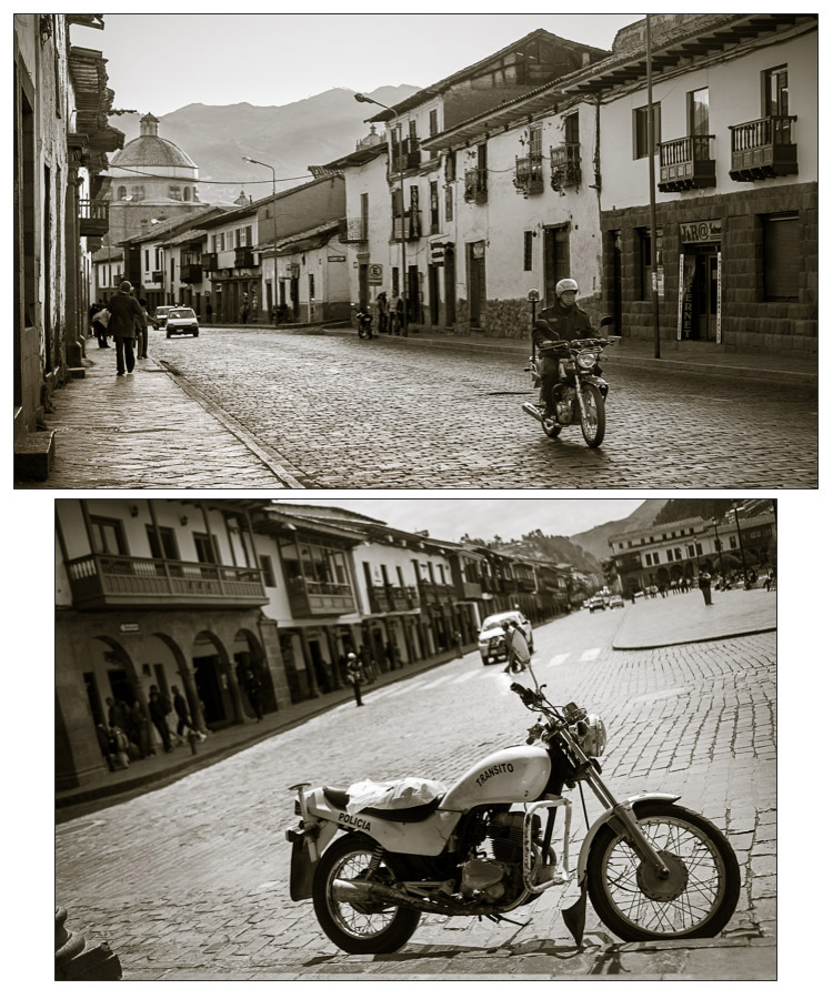 motorcycles photographed in Peru during current times