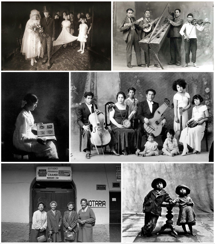 Studio portraits of Peruvian people showing the diversity of subjects