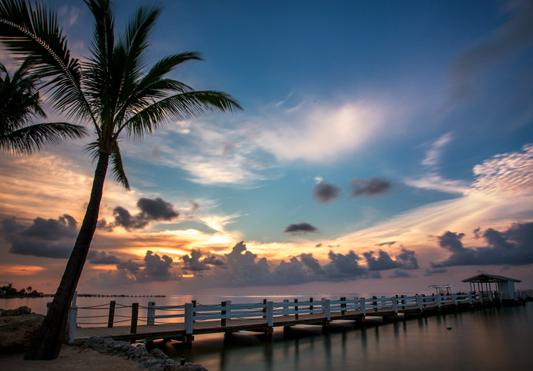 Example of shot at sunrise using a neutral density filter