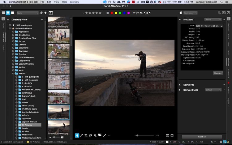 Corel AfterShot Pro3 browser screenshot