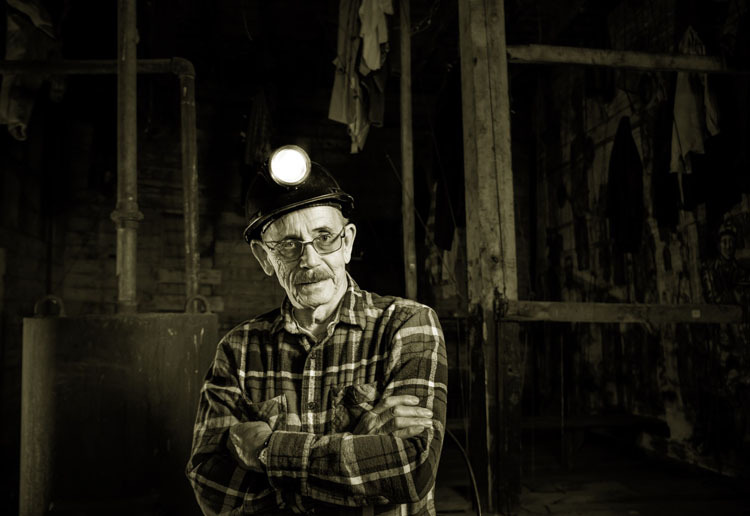 sepia tone antique photo look created using Luminar