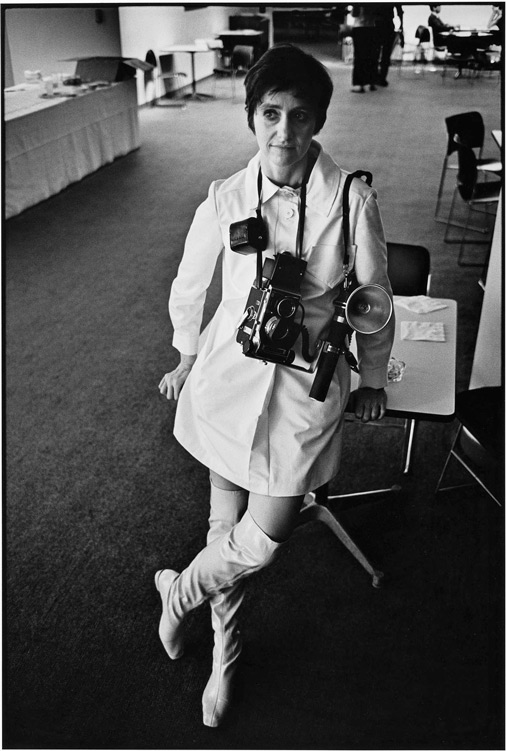 portrait photographer Diane Arbus with camera