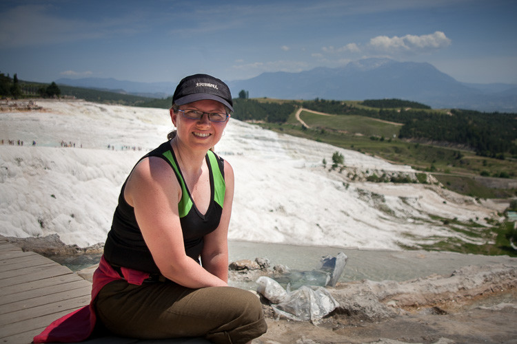 Taken by a lovely Russian photographer I met at Pamukkale in Turkey. We took each other's photos. I set the camera to auto focus for her