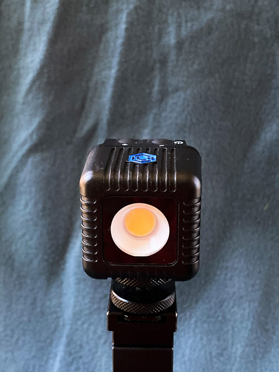 lume cube on tripod for lighting your subject