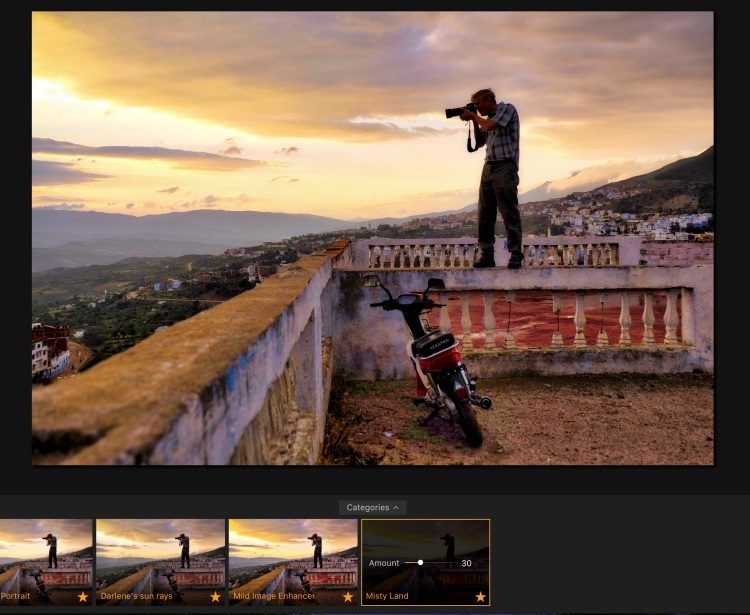 another example of Luminar's Misty Land preset