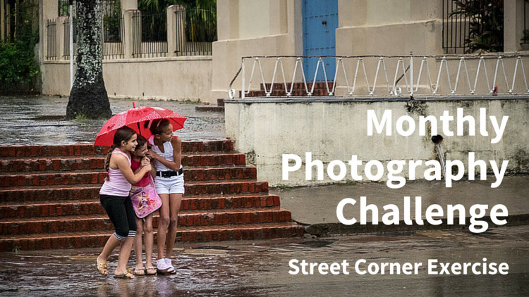 Monthly Photography Challenge street corner featured