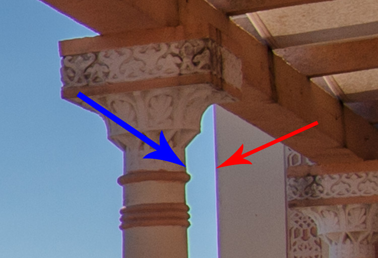 photo showing chromatic aberration