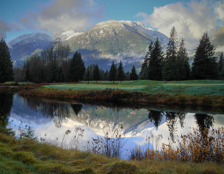 Image Processing Demonstration Using Lightroom and Luminar - mountain scene after