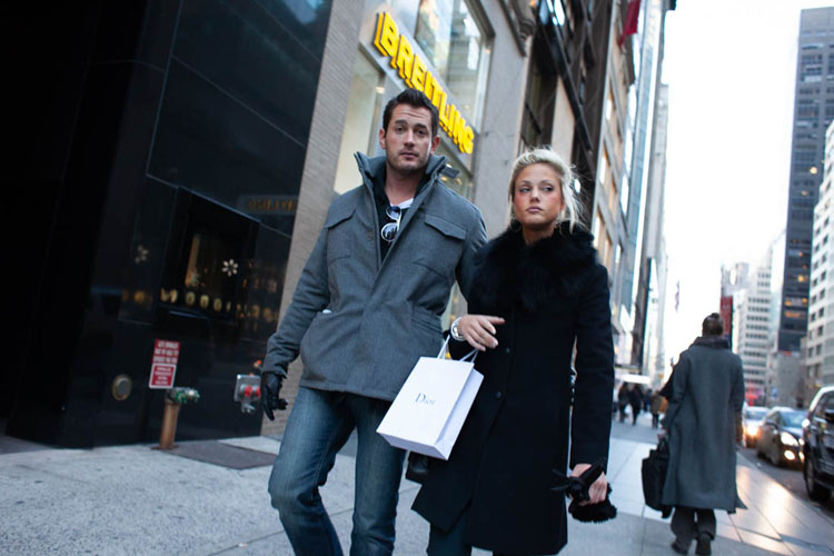 Before photo of a couple walking where image isn't quite sharp but her expression is worth keeping