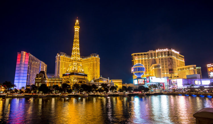 Las Vegas and its lights are a perfect place for night photography.