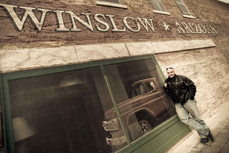 a wide angle lens example showing how the subject appears farther away and smaller than normal