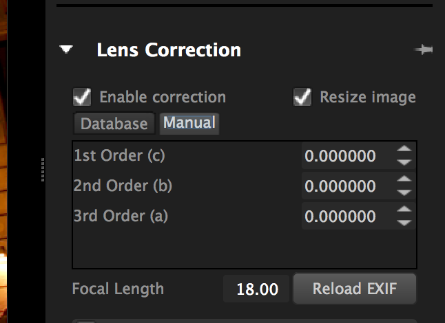 Corel lens corrrection manual