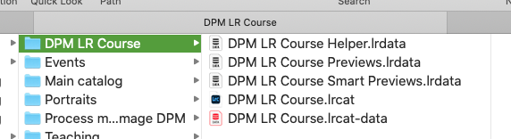 lightroom catalog folder structure