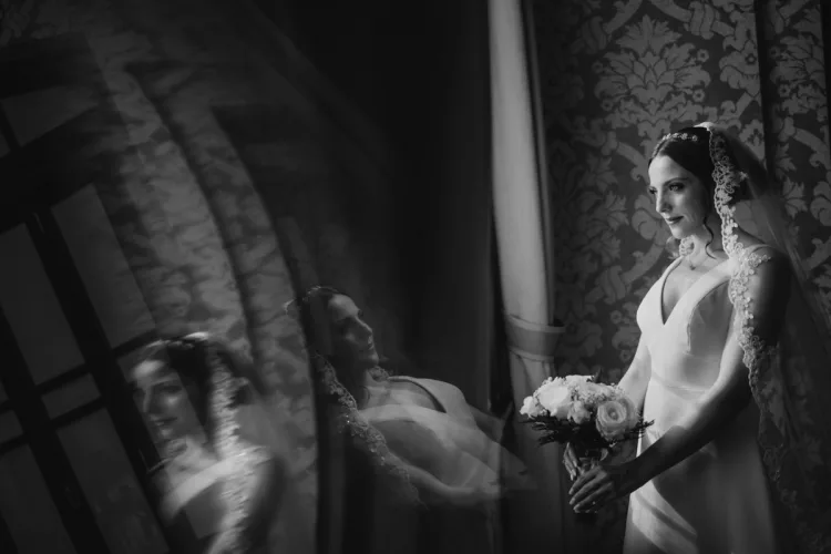 Using a prism for a special effect in a portrait photo creates a distinctive style that gets recognized